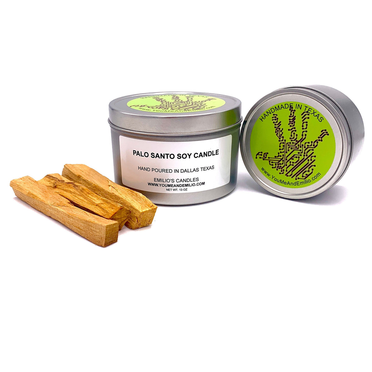 Palo Santo & Vetiver, Hand Poured, Organic Soy Candle