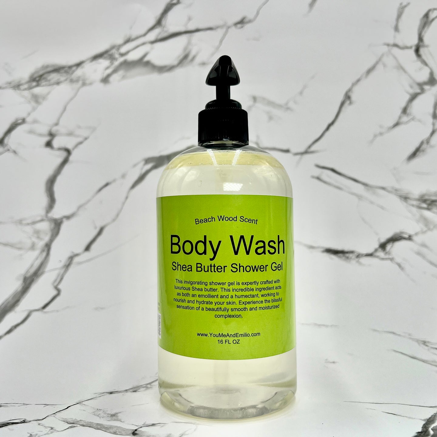Beach Wood Body Wash | Shea Butter Shower Gel | Hand Poured in Dallas Texas | Scented Body Wash | Fragrance Oils