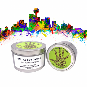 Dallas Soy Candle | Celebrating Pride Month Happy Pride from You Me and Emilio 