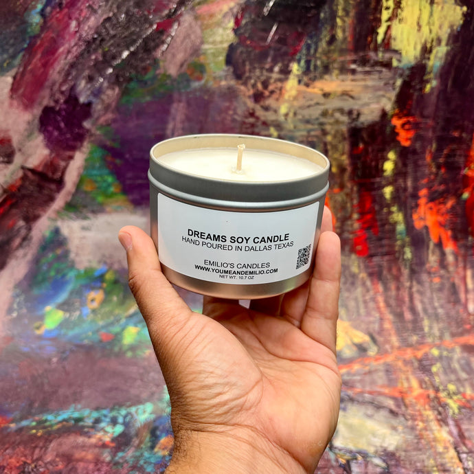 Dreams Soy Candle | Pure Soy Wax | Pink Chiffon | Scented Candle | You Me And Emilio | Emilio’s Candles 