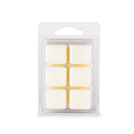 A set of Mystic Myrrh Soy Wax Melts in a clear clamshell packaging, showcasing the smooth, richly colored wax cubes ready to fill your space with a deep, aromatic scent.