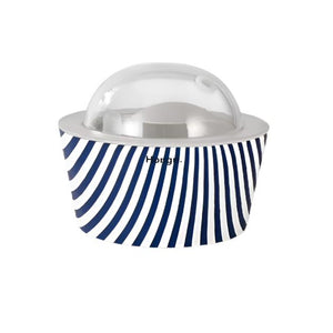 Elegant Navy Blue & White Stripes Essential Oil Diffuser – A stylish, Danube River-inspired diffuser designed for safe and long-lasting aromatherapy.