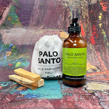 Close-up of Palo Santo Hand & Body Lotion being applied to smooth, moisturized hands, showcasing its ability to restore skin’s softness and natural glow.