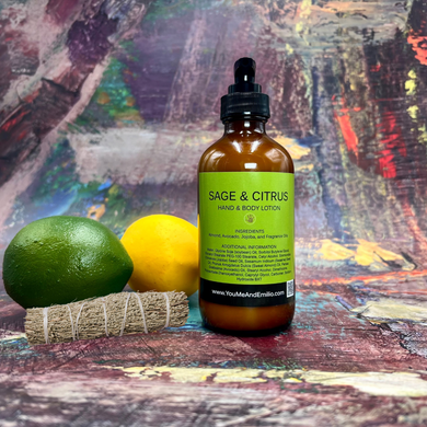 Sage & Citrus Hand And Body Lotion | All natural | Jojoba Oil | Sweet Almond Oil | Avocado Oil 