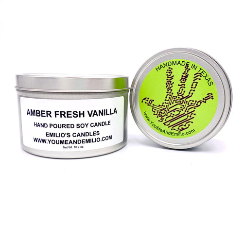 Amber Fresh Vanilla Soy Candle